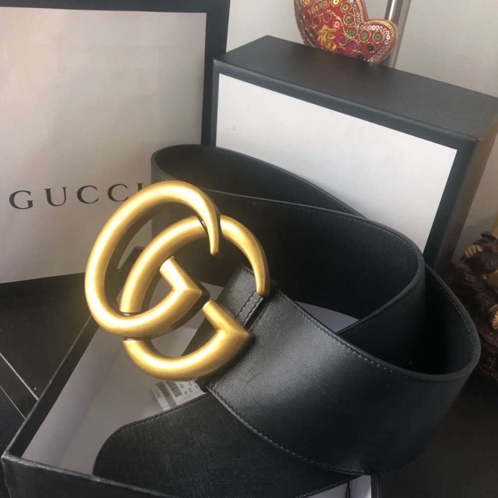 🤩GUCCI Wide Belt Double GG